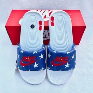 🔥Sale🔥NEW Nike Women’s July 4th USA Sport Slide Sandals Flops Slippers Shoes